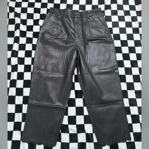 INC International women’s Concepts Black Leather Pants